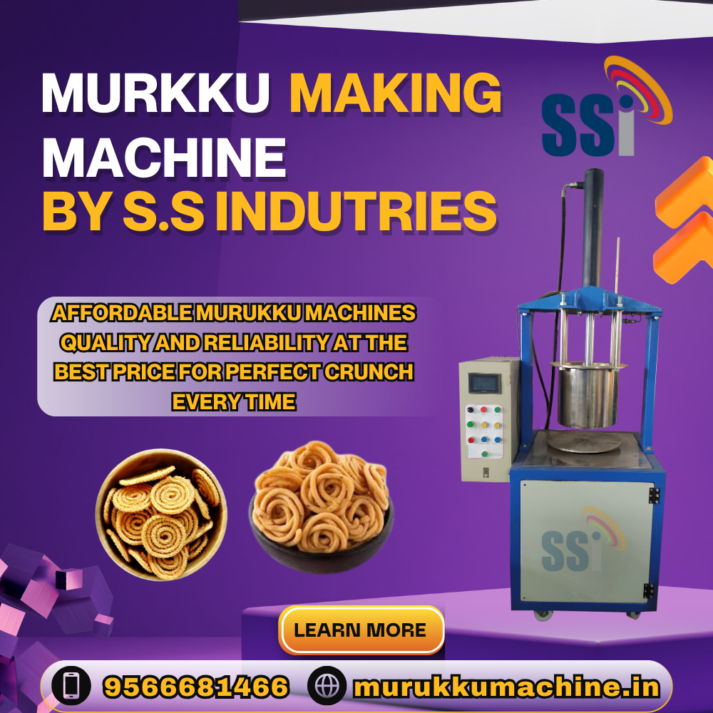 Murukku Making Machine Manufacturer in Coimbatore by S.S Industries